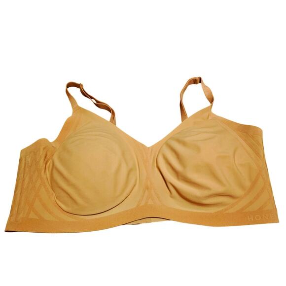Honeylove tan full coverage bra 1X - Picture 1 of 3